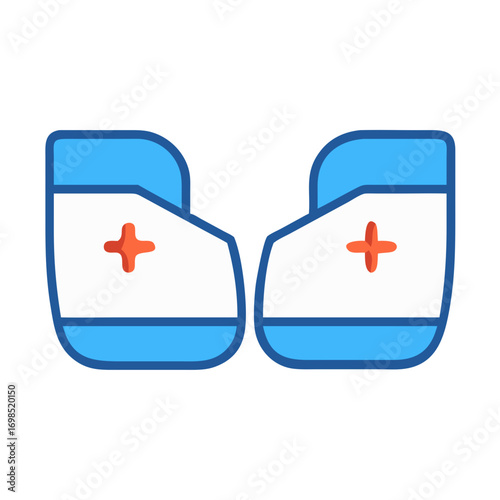 Medical Kit Icon: Isolated Illustration on Black Background