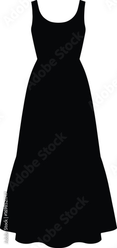 silhouette, boho tiered maxi dress, long skirt tiers