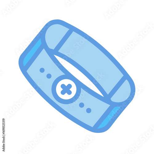 Simple flat design icon of a baby diaper symbol