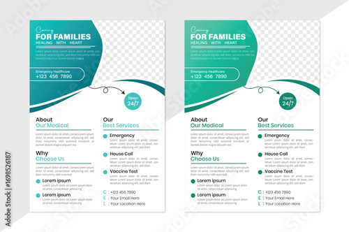 A new medical flyer design with good quality print ready