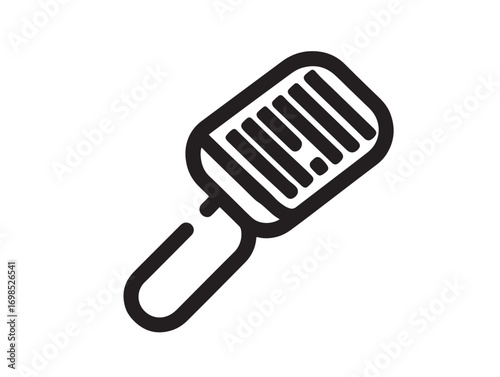Crisp barcode scanner symbol in clean minimal illustration