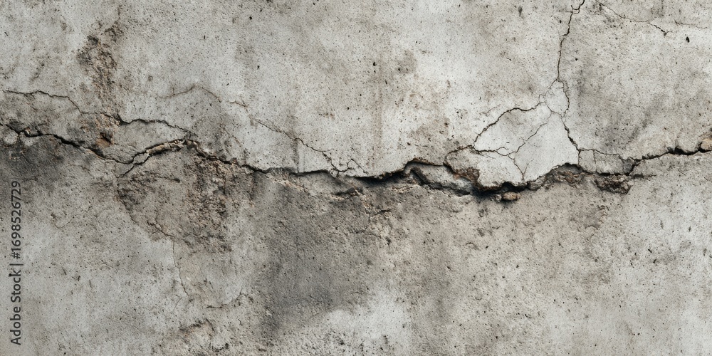 Obraz premium Cracked Concrete Wall Texture for Urban Minimalist Background