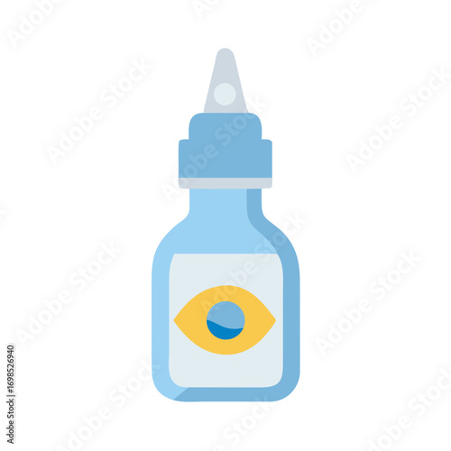 Eye drops bottle illustrating vision care and health benefits