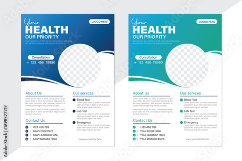 A new medical flyer design with good quality print ready
