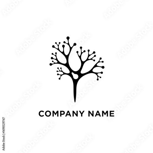 Elegant tree logo design for company branding and visual identity.