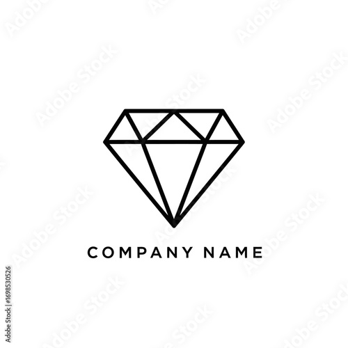 Minimalist Diamond Logo Design for Luxury Brands.