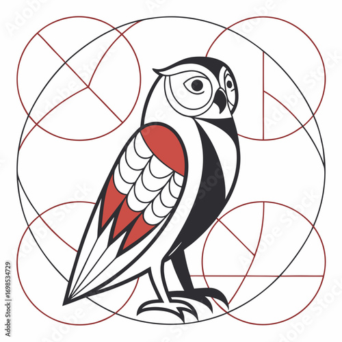 Geometric Owl Illustration