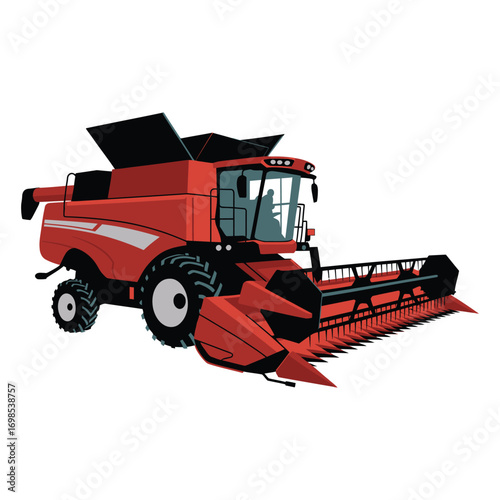 combine harvester tractor