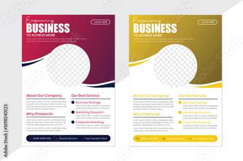 A new business flyer design with good quality print ready 
