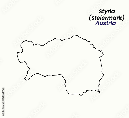 Map of Austria, Map of Austria states Vector Illustration, Burgenland, Carinthia, Lower Austria, Upper Austria, Salzburg, Styria, Tyrol (Tirol), Vorarlberg, Vienna.
