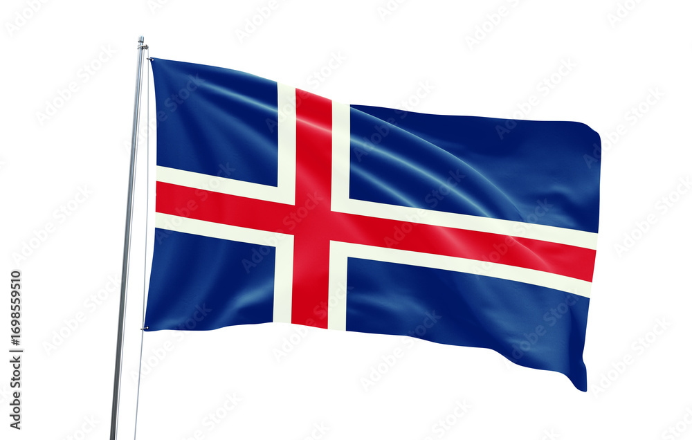 Fototapeta premium Flag of Iceland