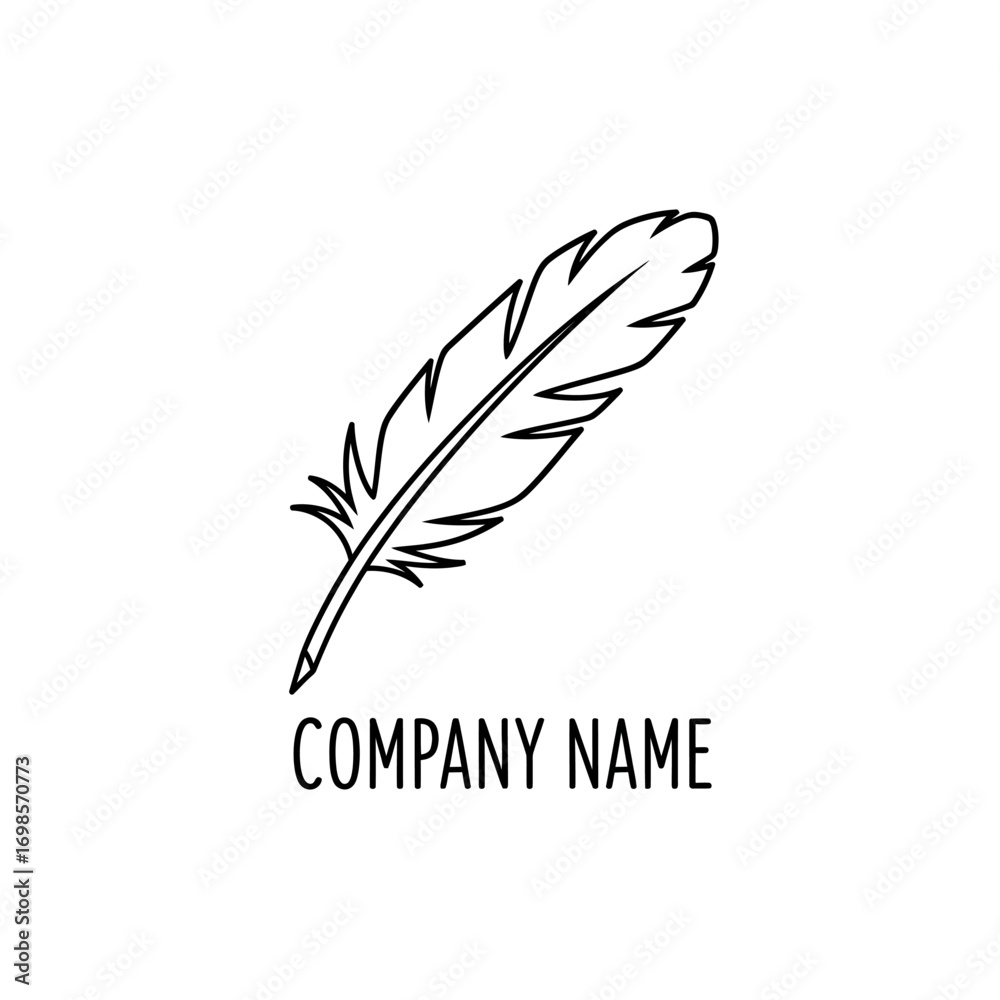 Obraz premium Feather Illustration.