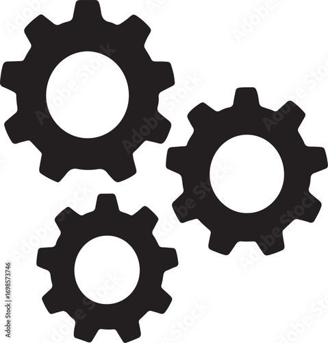 Gear icon. Setting symbol. Cogwheel Transparent background. gear PNG