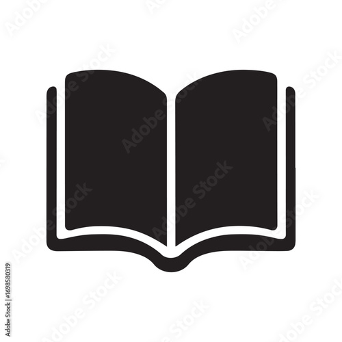 Open book with blank pages vector illustration
