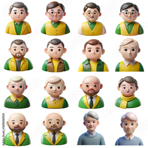 Diverse 3D Human Avatars Collection - Multigenerational & Multicultural Characters - Generative AI