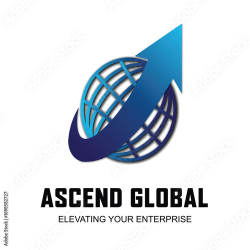 Ascend Global logo with globe and upward arrow