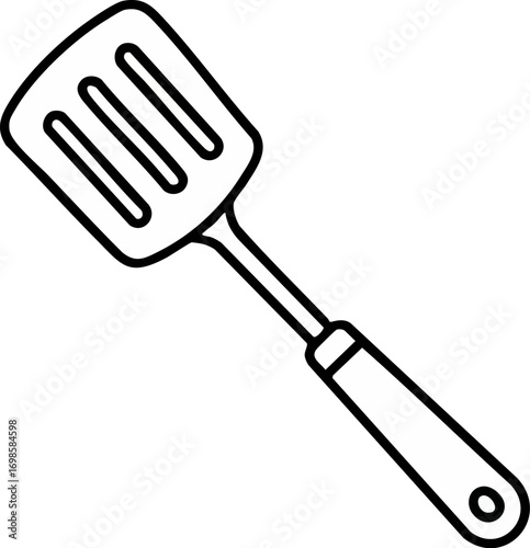 Simple Slotted Spatula Icon