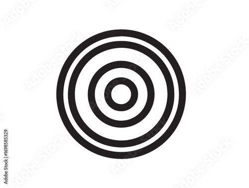 Clean Vector Line Art Grinding Wheel Icon Design
