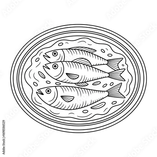 fish on a plate