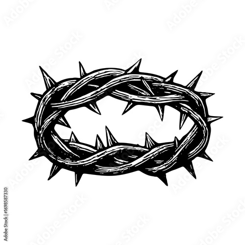 A crown of thorns — a symbol of the suffering of the Redeemer and Lord Jesus Christ.