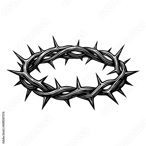 A crown of thorns — a symbol of the suffering of the Redeemer and Lord Jesus Christ.