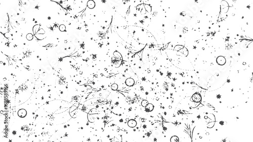 Vector scratch grunge texture background distressed overlay for vintage effect. Handcrafted grunge texture vector overlay illustration for retro design depth. 