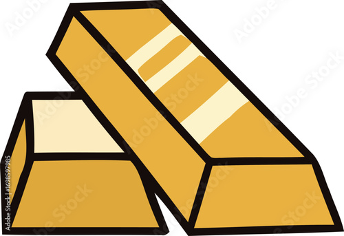 Finance with Gold Bars Wealth, Investment, and Color