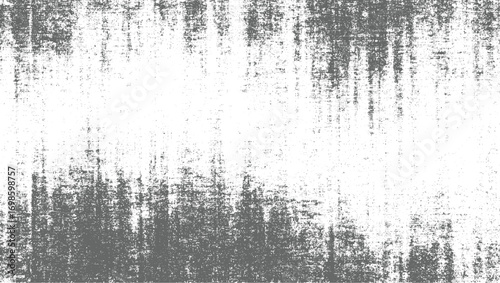 Monochrome Grunge Vector Fabric Texture with Irregular Distressed Abstract Overlay on Transparent Background