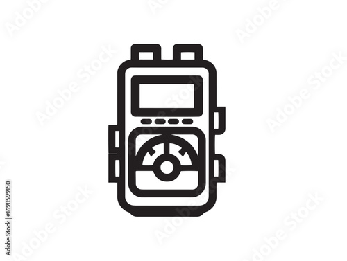 Insulation tester icon sleek precise minimal vector illustration