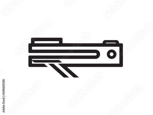 Laser level icon sleek attractive minimal clean vector artwork