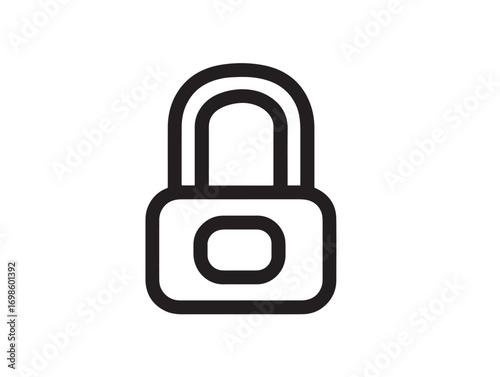 Lockout tagout kit icon professional minimal linear artwork