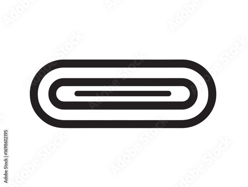 Professional magnetic level device icon stylish clean vector illustration