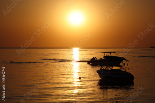 The Sun rise on the red sea