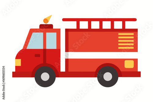 vector fire truck