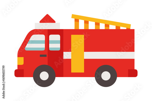 toy truck isolated on white