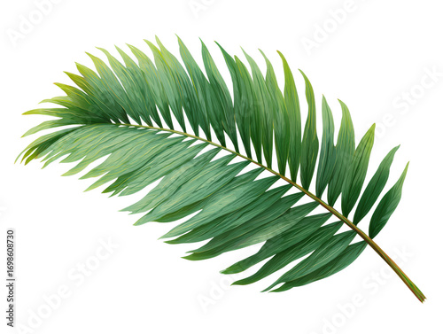 Palm, leaf, green, tropical, plant Palm leaf green tropical plant isolated transparency