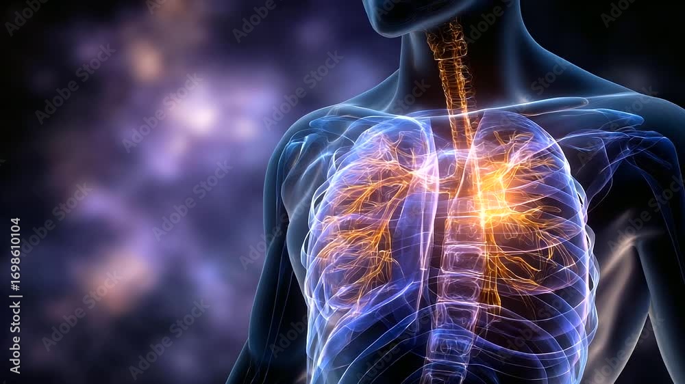 Human Body Reflection Glowing Transparent Human Body with Visible Anatomy Systems, Human ...