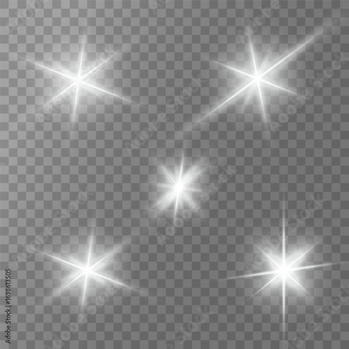 Lens Flare, light glow effect. sun or realistic shining star with backlight effect.
bokeh glitter and sparkles or sparkles on transparent background.
