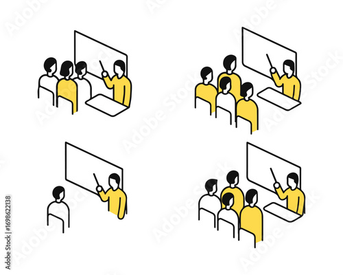 Presentation, class, briefing session, seminar, training, meeting