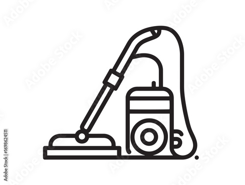 Modern Household Pressure Washer Icon in Clean Functional Minimal Vector Artwork