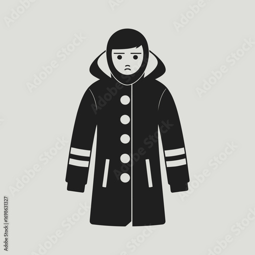 Pink winter puffer jacket with cozy fur lined hood and pockets