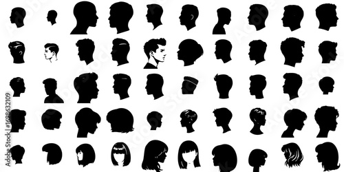 vector silhouettes of people