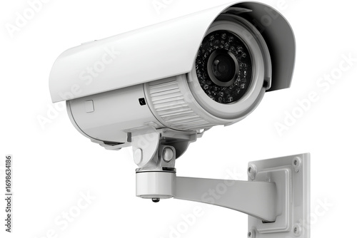 cctv camera isolated on a transparent background, white background