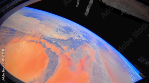 Desert areas in Planet Earth. Time-lapse. Elements of this image furnished by NASA