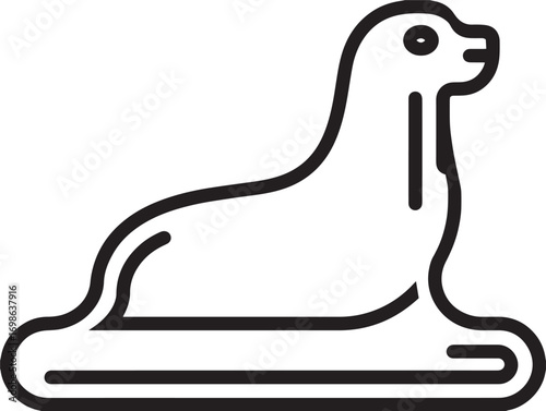 Functional Sealant Icon in Clear Professional Minimal Vector Illustration Artwork
