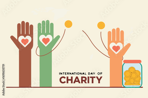 Acts of kindness and solidarity for International Day of Charity commemoration.