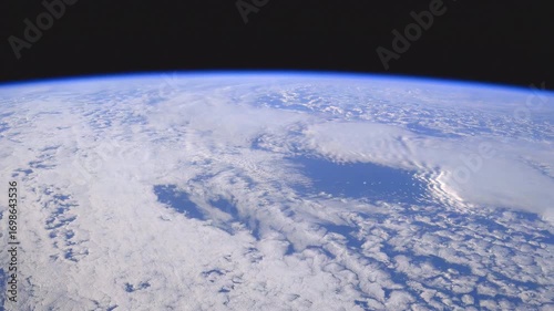 Planet Earth weather. Time-lapse. Elements of this image furnished by NASA