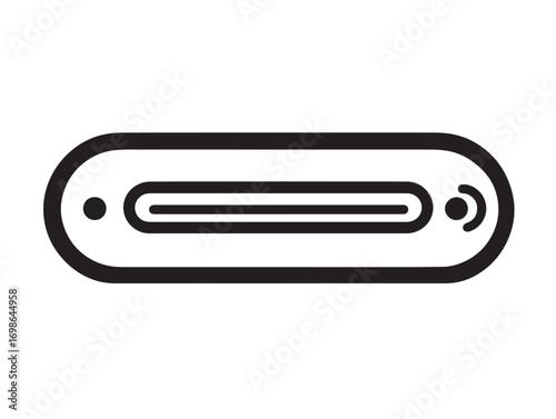 Stylish Stud Finder Icon in Sleek Elegant Functional Vector Artwork
