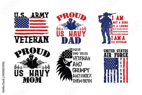 Patriotic Veteran Day T-Shirt Clipart Collection, veteran day graphic tee, veteran day t-shirt, veteran day svg, veteran day vector