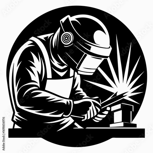 welder working in the factory